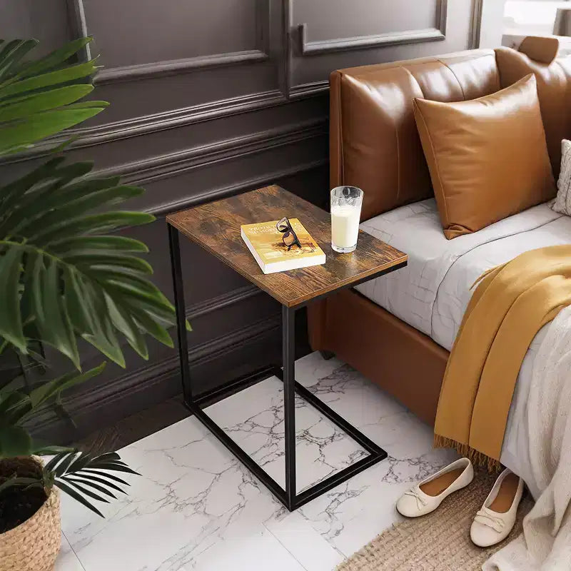 Mesa auxiliar pequeña Mesita de noche Mesa auxiliar para sofá Mesitas para sala Mesa auxiliar en C