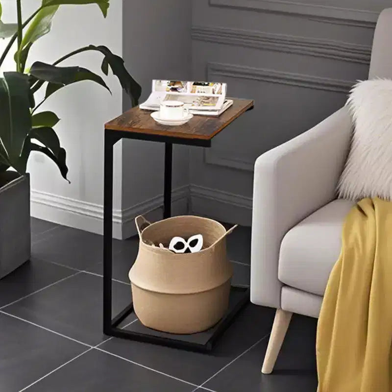 Mesa auxiliar pequeña Mesita de noche Mesa auxiliar para sofá Mesitas para sala Mesa auxiliar en C