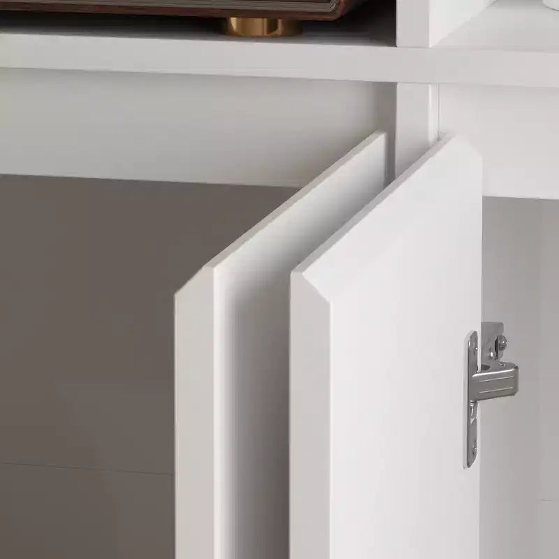 Estantería grande blanca Famapy: Gran espacio de almacenamiento con un diseño minimalista