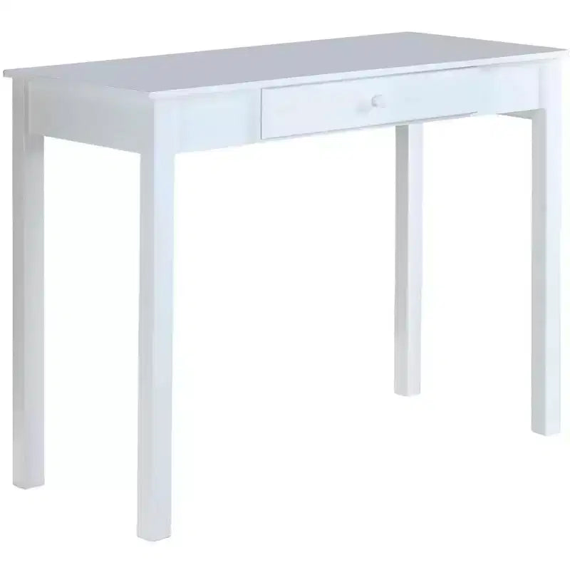 Kings Brand Furniture Escritorio Duluth para portátil/escritura (blanco)