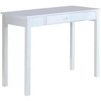 Kings Brand Furniture Escritorio Duluth para portátil/escritura (blanco)
