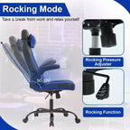 Silla de oficina para juegos BestMassage, silla de escritorio para ordenador con soporte lumbar y reposacabezas ajustable, y silla de jugador de piel sintética para adultos