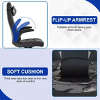 Silla de oficina para juegos BestMassage, silla de escritorio para ordenador con soporte lumbar y reposacabezas ajustable, y silla de jugador de piel sintética para adultos