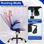 Silla de oficina para juegos BestMassage, silla de escritorio para ordenador con soporte lumbar y reposacabezas ajustable, y silla de jugador de piel sintética para adultos