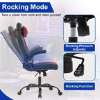 Silla de oficina para juegos BestMassage, silla de escritorio para ordenador con soporte lumbar y reposacabezas ajustable, y silla de jugador de piel sintética para adultos