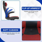 Silla de oficina para juegos BestMassage, silla de escritorio para ordenador con soporte lumbar y reposacabezas ajustable, y silla de jugador de piel sintética para adultos