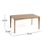 Juego de comedor tapizado Christopher Knight Home Willow de 5 piezas de madera y metal