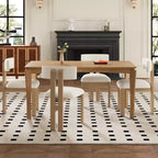 Juego de comedor tapizado Christopher Knight Home Willow de 5 piezas de madera y metal