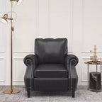 GDFStudio Dowd Sillón Club de Piel Sintética de 36.50 con Tachuelas