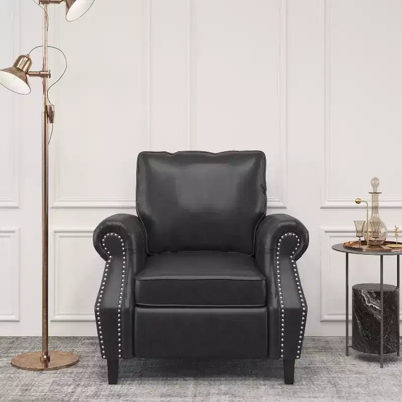 GDFStudio Dowd Sillón Club de Piel Sintética de 36.50 con Tachuelas