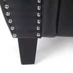 GDFStudio Dowd Sillón Club de Piel Sintética de 36.50 con Tachuelas