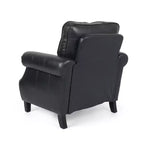 GDFStudio Dowd Sillón Club de Piel Sintética de 36.50 con Tachuelas