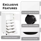 Gabinete de almacenamiento con 6 cajones Home Imports Emporium para manualidades y oficina Organizador rodante para archivos, materiales de arte y organización de espacios pequeños