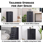 Gabinete de almacenamiento con 6 cajones Home Imports Emporium para manualidades y oficina Organizador rodante para archivos, materiales de arte y organización de espacios pequeños