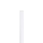 LeisureMod Bristol Juego de Comedor de 5 Piezas Mesa de Comedor Redonda, 4 Sillas de Comedor de Plástico Patas Blancas