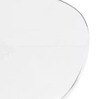 LeisureMod Bristol Juego de Comedor de 5 Piezas Mesa de Comedor Redonda, 4 Sillas de Comedor de Plástico Patas Blancas