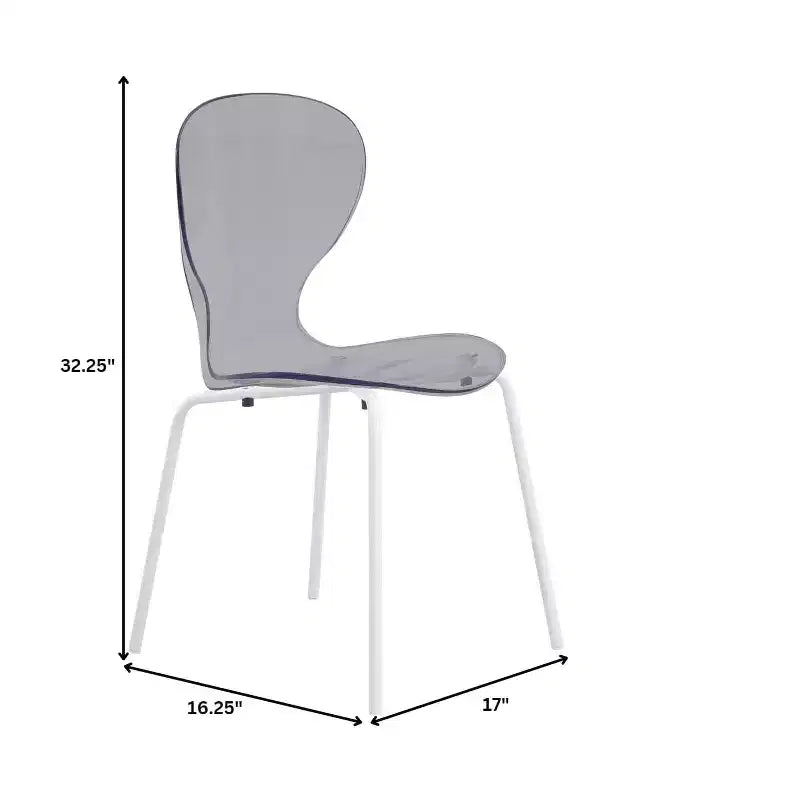 LeisureMod Bristol Juego de Comedor de 5 Piezas Mesa de Comedor Redonda, 4 Sillas de Comedor de Plástico Patas Blancas