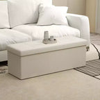Banco otomano de almacenamiento, 15 x 43 x 15 pulgadas, banco para el pie de la cama, arcón de almacenamiento, para sala de estar, dormitorio, entrada