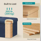Banco otomano de almacenamiento, 15 x 43 x 15 pulgadas, banco para el pie de la cama, arcón de almacenamiento, para sala de estar, dormitorio, entrada