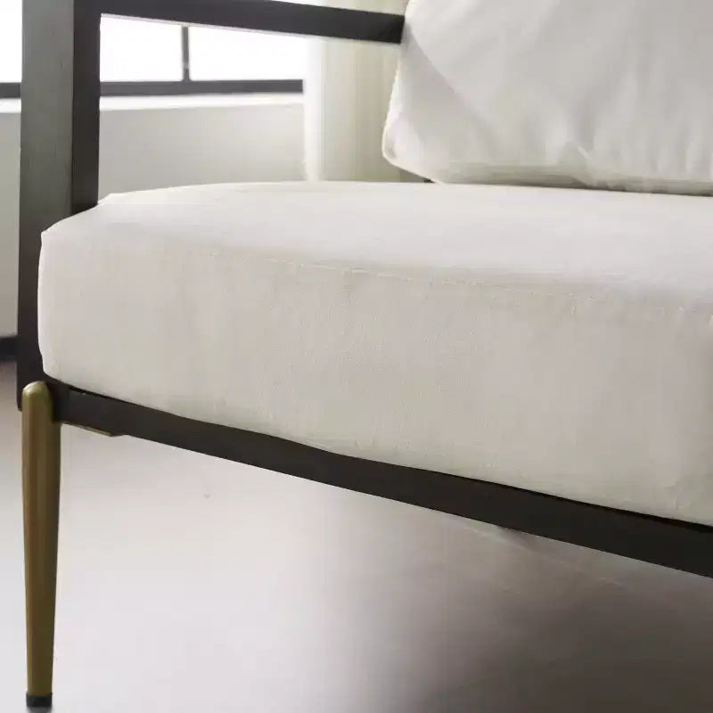 Christopher Knight Home Thurman Sillón de Terciopelo de Metal y Madera de Caucho de Mediados de Siglo