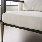 Christopher Knight Home Thurman Sillón de Terciopelo de Metal y Madera de Caucho de Mediados de Siglo