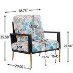Christopher Knight Home Thurman Sillón de Terciopelo de Metal y Madera de Caucho de Mediados de Siglo