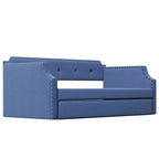 Whisen Sofá Cama Tapizado Individual con Nido, Soporte de Láminas de Madera, Estructura Tapizada