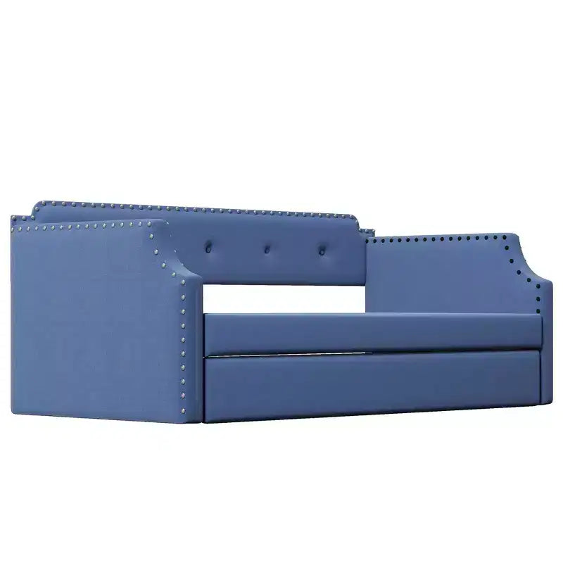 Whisen Sofá Cama Tapizado Individual con Nido, Soporte de Láminas de Madera, Estructura Tapizada