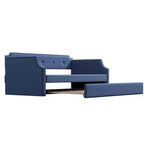 Whisen Sofá Cama Tapizado Individual con Nido, Soporte de Láminas de Madera, Estructura Tapizada