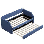 Whisen Sofá Cama Tapizado Individual con Nido, Soporte de Láminas de Madera, Estructura Tapizada