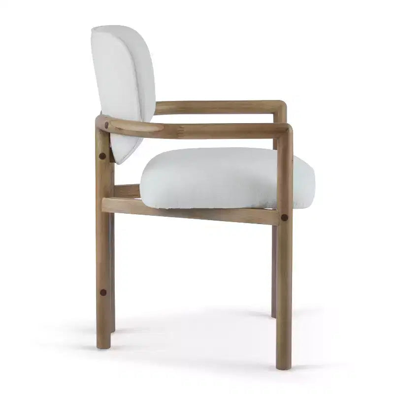 Sillas de comedor tapizadas Edge Modern de Christopher Knight Home de madera de caucho (juego de 2)
