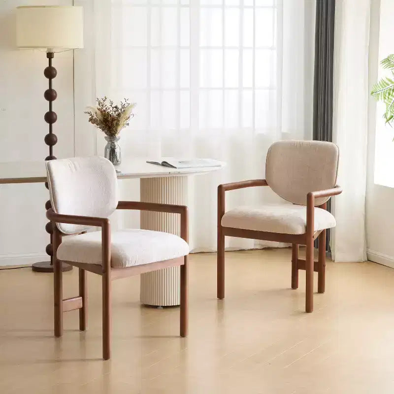 Sillas de comedor tapizadas Edge Modern de Christopher Knight Home de madera de caucho (juego de 2)