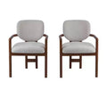 Sillas de comedor tapizadas Edge Modern de Christopher Knight Home de madera de caucho (juego de 2)