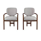 Sillas de comedor tapizadas Edge Modern de Christopher Knight Home de madera de caucho (juego de 2)