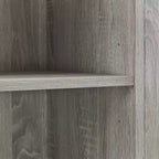 Gabinete de almacenamiento para baño Whisen con cajones, cesto de ropa sucia inclinable y estantes abiertos