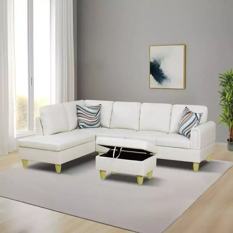 Sofá de terciopelo chenilla, juego de tres piezas para sala de estar, cuenta con resorte de doble capa y comodidad suave