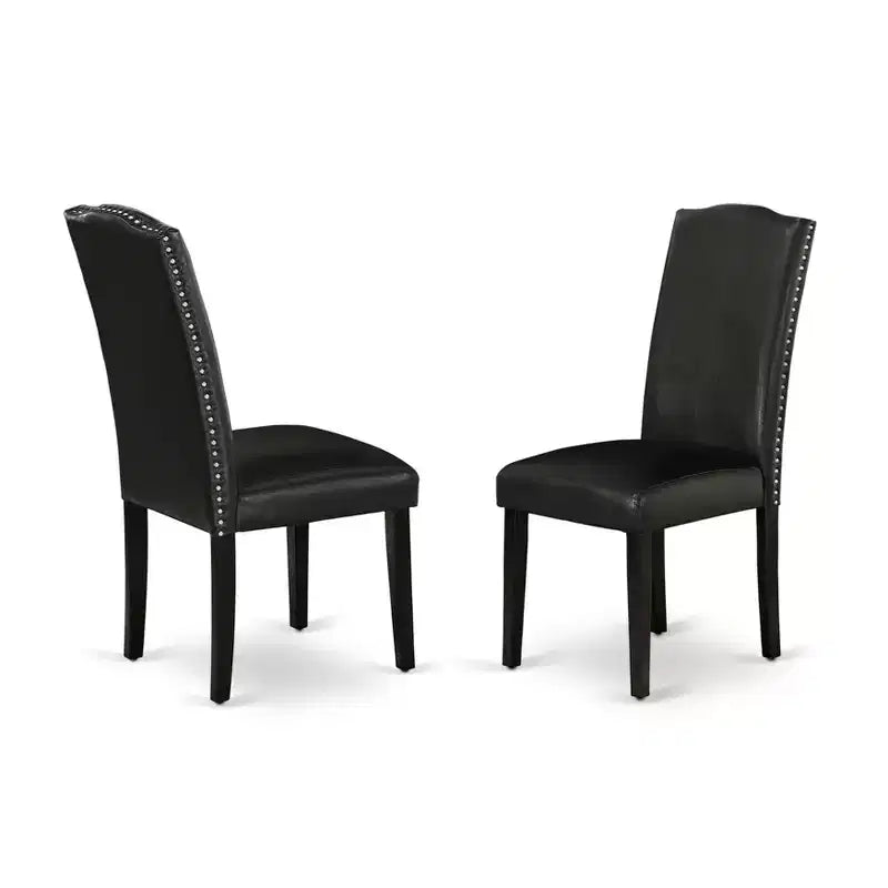 Juego de 2 sillas de piel Parson Artisanal Attic HomeStock