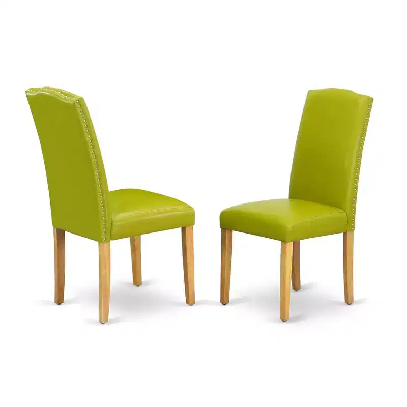 Juego de 2 sillas de piel Parson Artisanal Attic HomeStock