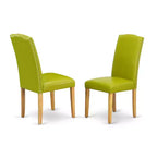 Juego de 2 sillas de piel Parson Artisanal Attic HomeStock