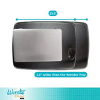 Stander Wonder Tray, Bandeja de TV giratoria y ajustable y escritorio para ordenador portátil con portavasos y cuñas para ordenador portátil, XL, Negro