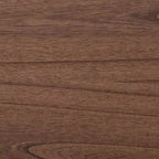 Juego de dormitorio de 4 piezas Alyssa Japandi de madera de nogal marrón de Baxton Studio
