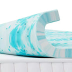 Colchón de espuma viscoelástica azul de 3 pulgadas, tamaño doble, suavidad y comodidad inigualables, solución de sueño premium