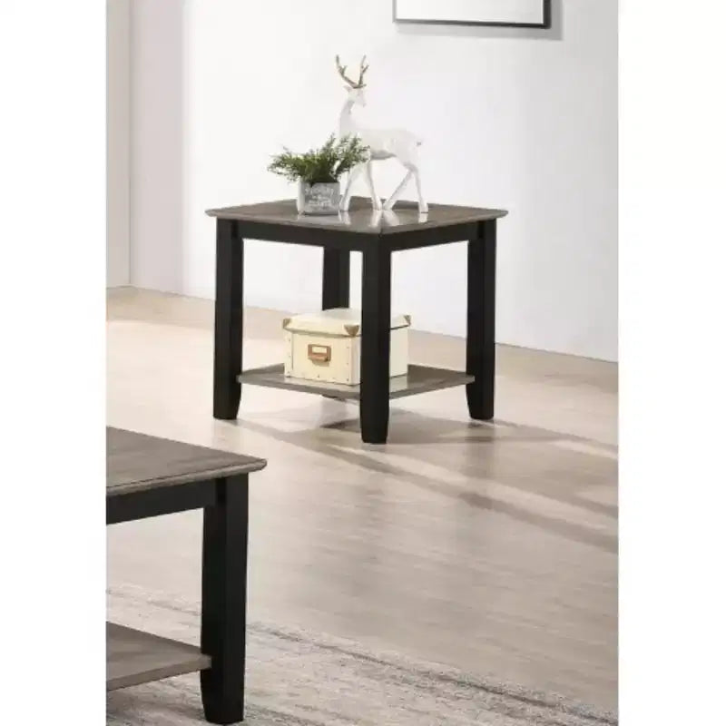 Mesa Auxiliar de Madera con Estilo Sencillo y Moderno, 1 unidad, Mesa Auxiliar para Sofá de Sala de Estar, de Madera Maciza de Caucho