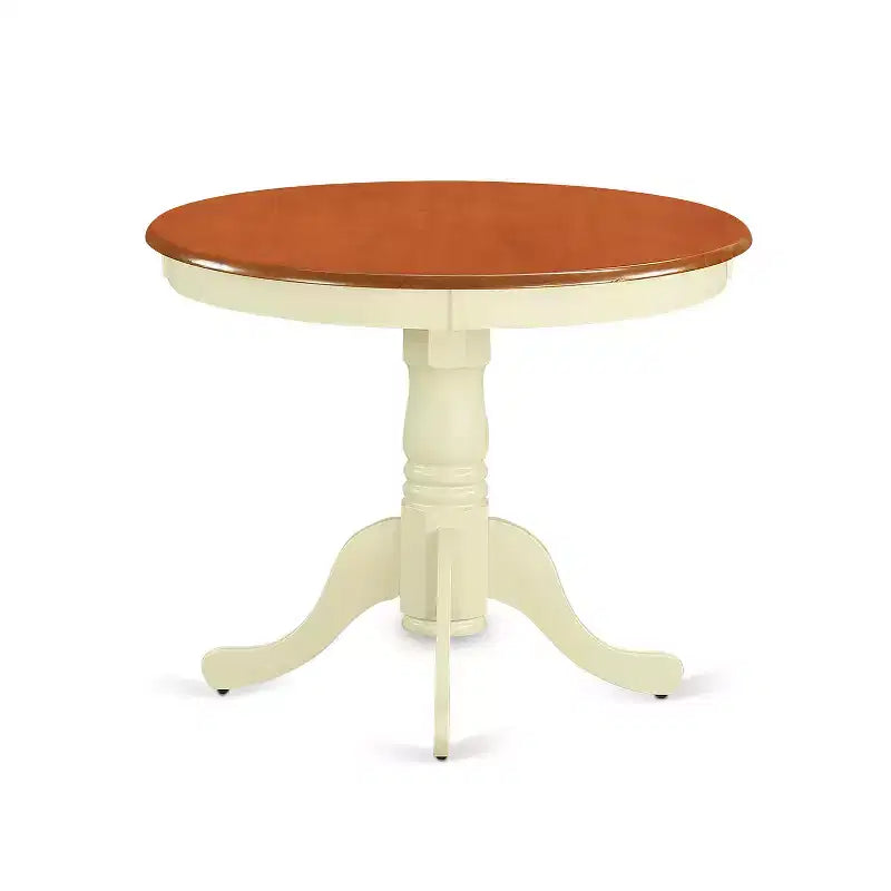 Juego de mesa de comedor pequeña antigua HomeStock con sillas