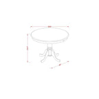 Juego de mesa de comedor pequeña antigua HomeStock con sillas