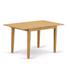 Juego de comedor de cocina: Mesa rectangular y sillas de comedor con respaldo de rejilla