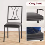 Juego de mesa de comedor, juego de mesa de cocina para 4 personas, juego de mesa de comedor de madera de 4 piezas con 4 sillas, juego de mesa rectangular de cocina para espacios pequeños