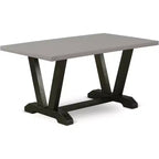 Mesa de comedor HomeStock estilo V de 36 x 60 pulgadas