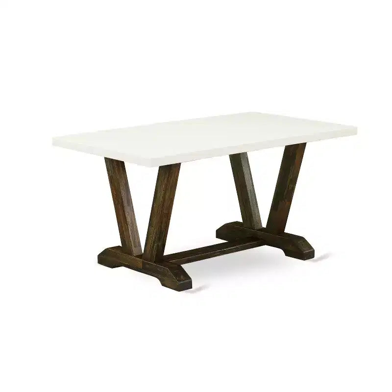 Mesa de comedor HomeStock estilo V de 36 x 60 pulgadas