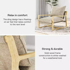 Sillón auxiliar tapizado Mika de RealRooms